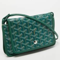 Goyard Green Goyardine Coated Canvas Plumet Crossbody Bag