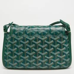 Goyard Green Goyardine Coated Canvas Plumet Crossbody Bag