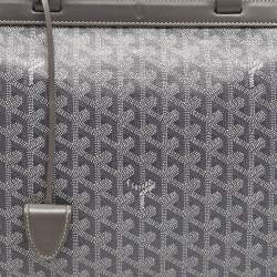 Pre Owned Goyard Grey Goyardine Coated Canvas and Leather Bellechasse PM Tote