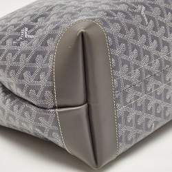 Pre Owned Goyard Grey Goyardine Coated Canvas and Leather Bellechasse PM Tote