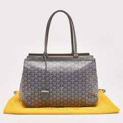 Pre Owned Goyard Grey Goyardine Coated Canvas and Leather Bellechasse PM Tote