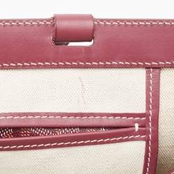 Pre Owned Goyard Burgundy Goyardine Coated Canvas and Leather Bellechasse PM Tote