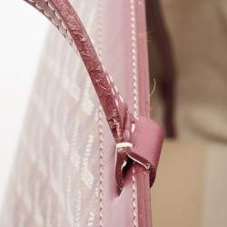 Pre Owned Goyard Burgundy Goyardine Coated Canvas and Leather Bellechasse PM Tote