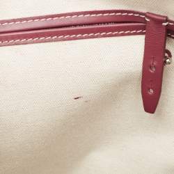 Pre Owned Goyard Burgundy Goyardine Coated Canvas and Leather Bellechasse PM Tote