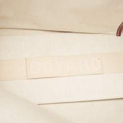 Pre Owned Goyard Burgundy Goyardine Coated Canvas and Leather Bellechasse PM Tote