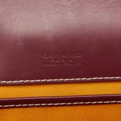 Goyard Burgundy Goyardine Coated Canvas and Leather Belvedere II PM Bag