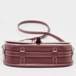 Goyard Burgundy Goyardine Coated Canvas and Leather Belvedere II PM Bag