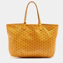 Goyard Yellow Goyardine Coated Canvas and Leather Saint Louis PM Tote