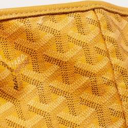 Goyard Yellow Goyardine Coated Canvas and Leather Saint Louis PM Tote