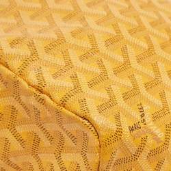 Goyard Yellow Goyardine Coated Canvas and Leather Saint Louis PM Tote