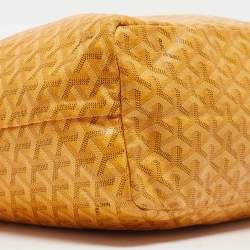 Goyard Yellow Goyardine Coated Canvas and Leather Saint Louis PM Tote