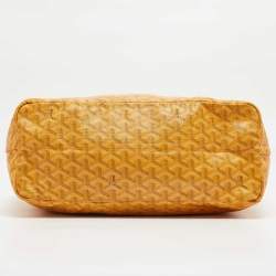 Goyard Yellow Goyardine Coated Canvas and Leather Saint Louis PM Tote