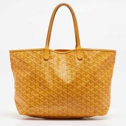 Goyard Yellow Goyardine Coated Canvas and Leather Saint Louis PM Tote