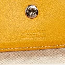 Goyard Yellow Goyardine Coated Canvas and Leather Saint Louis PM Tote