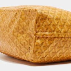 Goyard Yellow Goyardine Coated Canvas and Leather Saint Louis PM Tote