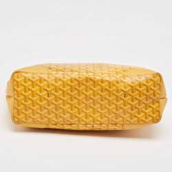 Goyard Yellow Goyardine Coated Canvas and Leather Grenadine Hobo