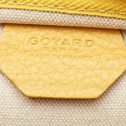 Goyard Yellow Goyardine Coated Canvas and Leather Grenadine Hobo