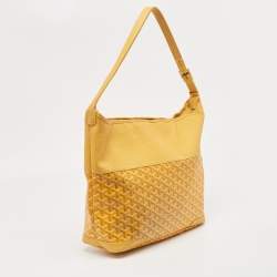 Goyard Yellow Goyardine Coated Canvas and Leather Grenadine Hobo