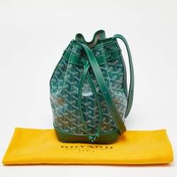 Goyard Green Goyardine Coated Canvas and Leather Petit Flot Bucket Bag