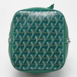 Goyard Green Goyardine Coated Canvas and Leather Petit Flot Bucket Bag