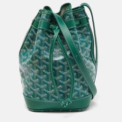 Goyard Green Goyardine Coated Canvas and Leather Petit Flot Bucket Bag