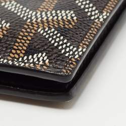 مملوكة مسبقًا Goyard Brown Goyardine Coated Canvas Bifold Card Holder 
