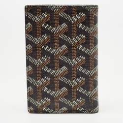 مملوكة مسبقًا Goyard Brown Goyardine Coated Canvas Bifold Card Holder 