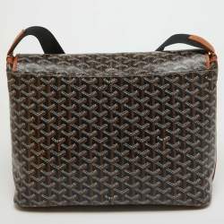 Goyard Brown Goyardine Coated Canvas and Leather Capetien Messenger Bag