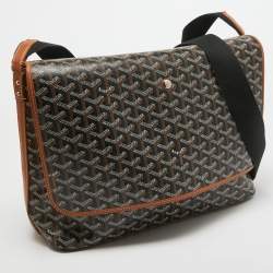 Goyard Brown Goyardine Coated Canvas and Leather Capetien Messenger Bag