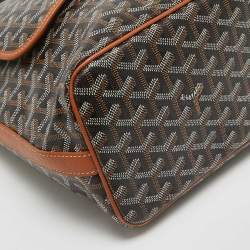 Goyard Brown Goyardine Coated Canvas and Leather Capetien Messenger Bag