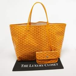 Goyard Mustard Goyardine Coated Canvas and Leather Saint Louis GM Tote