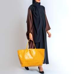 Goyard Mustard Goyardine Coated Canvas and Leather Saint Louis GM Tote