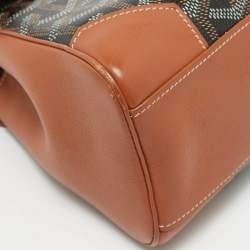 Goyard Brown Goyardine Coated Canvas and Leather Mini Saigon Top Handle Bag