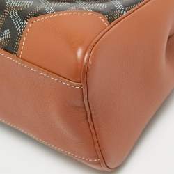 Goyard Brown Goyardine Coated Canvas and Leather Mini Saigon Top Handle Bag