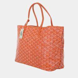Pre Owned Goyard Orange St. Louis PM Tote Bag