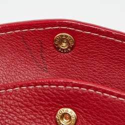 Goyard Red Goyardine Coated Canvas Double Flap Continental Wallet