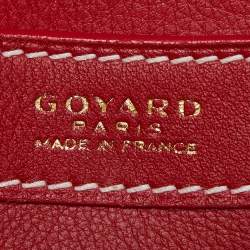 Goyard Red Goyardine Coated Canvas Double Flap Continental Wallet