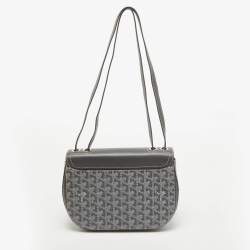Goyard Grey Goyardine Coated Canvas and Leather 233 PM Shoulder Bag