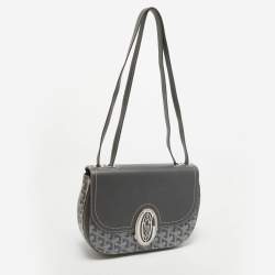 Goyard Grey Goyardine Coated Canvas and Leather 233 PM Shoulder Bag