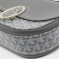 Goyard Grey Goyardine Coated Canvas and Leather 233 PM Shoulder Bag