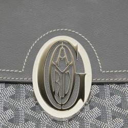 Goyard Grey Goyardine Coated Canvas and Leather 233 PM Shoulder Bag