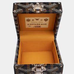 Goyard Black Coated Canvas Goyardine Regence Trunk