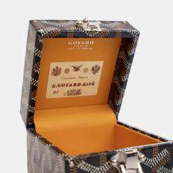Goyard Black Coated Canvas Goyardine Regence Trunk