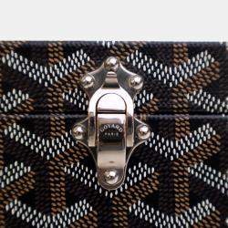 Goyard Black Coated Canvas Goyardine Regence Trunk