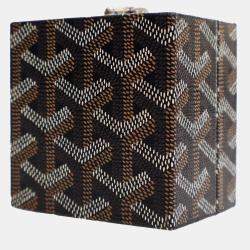 Goyard Black Coated Canvas Goyardine Regence Trunk