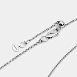 Graff  Threads Diamonds 18k White Gold Pendant Necklace