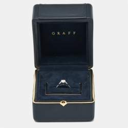 Graff Promise Diamond Platinum Engagement Ring Size 52