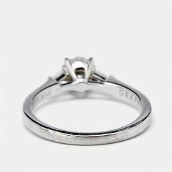 Graff Promise Diamond Platinum Engagement Ring Size 52