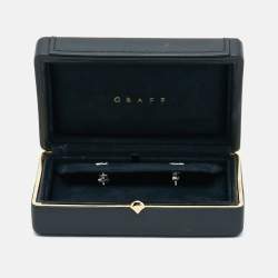 Graff Butterfly Pavé Diamond 18k White Gold Small Stud Earrings