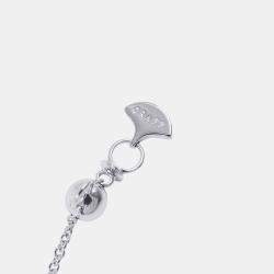 Pre Owned Graff Icon Cushion Cut Yellow Diamond 18K White Gold Pendant Necklace
